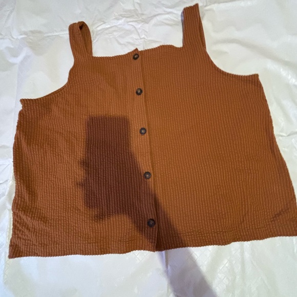 Madewell Rust Button-Down Women's Top - Picture 1 of 4